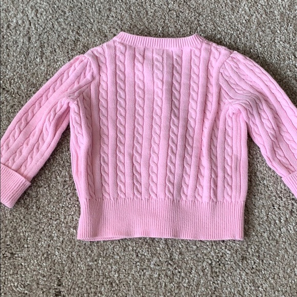 Ralph Lauren pink button up sweater - Picture 3 of 4